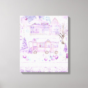 Moderne Kleurrijke Verpakte Kunst Canvas Print