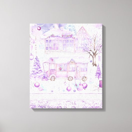 Moderne Kleurrijke Verpakte Kunst Canvas Print (Voorkant)