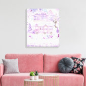 Moderne Kleurrijke Verpakte Kunst Canvas Print (Insitu (Woonkamer))