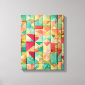 Moderne Kleurrijke Verpakte Kunst Canvas Print (Voorkant)