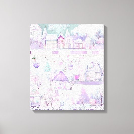 Moderne Kleurrijke Verpakte Kunst Canvas Print (Voorkant)