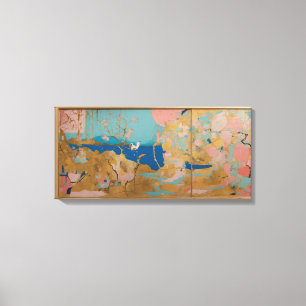 Moderne Kleurrijke Verpakte Kunst Canvas Print