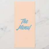 Moderne Kleurrijke Vetgedrukte Minimale Retro Unie Menu (Achterkant)