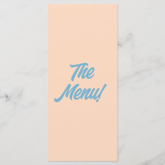 Moderne Kleurrijke Vetgedrukte Minimale Retro Unie Menu (Achterkant)