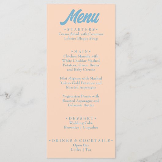 Moderne Kleurrijke Vetgedrukte Minimale Retro Unie Menu (Voorkant)