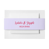 Moderne Kleurrijke Vette Heldere Retro Unieke Huwe Uitnodigingen Wikkel (Voorkant Voorbeeld)