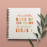 Moderne kleurrijke vette typografie plannen en ide notitieboek<br><div class="desc">Moderne kleurrijke vette typografie plannen en ideeën leuk notitieboek. Ideaal Kerst-,  verjaardags-,  nieuw schooljaar-,  zakelijk of leraar cadeau.</div>