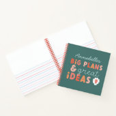 Moderne kleurrijke vette typografie plannen en ide notitieboek (Binnen)