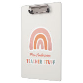 Moderne kleurrijke vette typografie regenboogleraa klembord (Links)