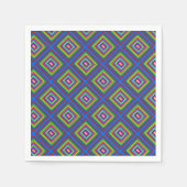 Moderne kleurrijke vierkant geometrische afbeeldin servet (Voorkant)