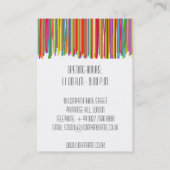 Moderne Kleurrijke Visitekaart voor Interieur Ontw Visitekaartje (Achterkant)