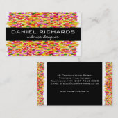 Moderne Kleurrijke Visitekaartje voor Interieuront (Voorkant / Achterkant)