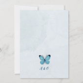 Moderne kleurrijke Vlinders bruiloft uitnodiging (Achterkant)