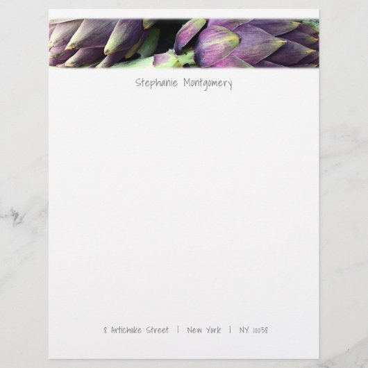 Moderne kleurrijke voeding briefhoofd (Voorkant)