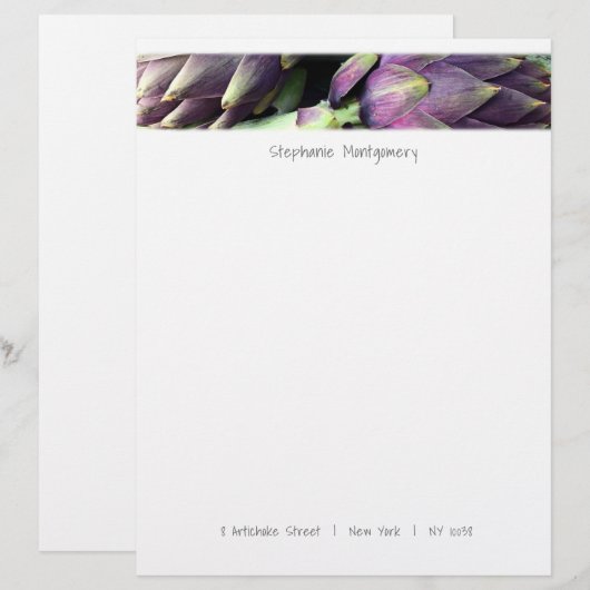 Moderne kleurrijke voeding briefhoofd (Voorkant / Achterkant)