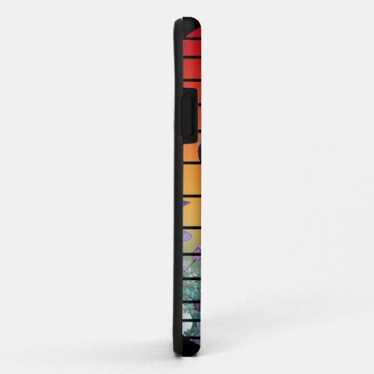 MODERNE KLEURRIJKE VOGEL IN BLOESEM ZONSONDERGANG Case-Mate iPhone CASE (Achterkant/rechts)