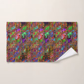 Moderne, kleurrijke vormgeving bad handdoek (Handdoek)