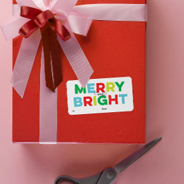 Moderne Kleurrijke Vrolijke en Heldere Gift Label