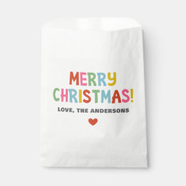 Moderne Kleurrijke Vrolijke Kerstmis Bedankzakje