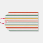 Moderne Kleurrijke Vrolijke Kerstmis Cadeaulabel (Achterkant Horizontaal)