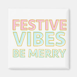 Moderne Kleurrijke Vrolijke Kerstmis Feestelijke V Magneet