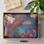 Moderne Kleurrijke Vrouw Decoupage Papier (Geschenk)