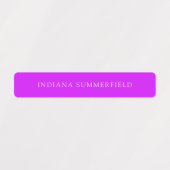 Moderne, kleurrijke waterdichte naam Kinder Labels (Design 1)