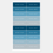 Moderne Kleurrijke Waterdichte Naam Labels (Vel)