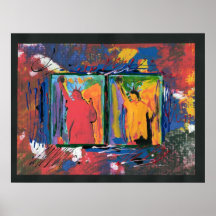 Moderne, kleurrijke waterverf 2 Vrijheidsbeeld