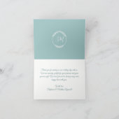 Moderne kleurrijke Waterverf bladeren loof bruilof Bedankkaart (Binnen)