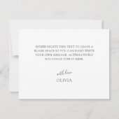 Moderne kleurrijke Waterverf Bloemen Dank u Bedankkaart (Achterkant)