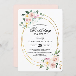 Moderne, kleurrijke Waterverf bloemen Kaart