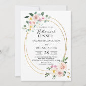 Moderne, kleurrijke Waterverf bloemen Kaart (Voorkant)