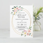 Moderne, kleurrijke Waterverf bloemen Kaart (Staand voorkant)