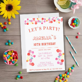 Moderne kleurrijke Waterverf Blots Kids Verjaardag Kaart