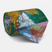 Moderne, kleurrijke Waterverf Dragonfly Patroon Stropdas (Opgerold)