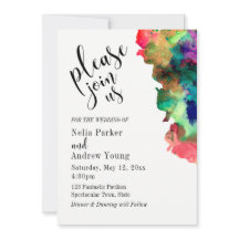 Moderne, kleurrijke Waterverf "Gelieve toe te tred