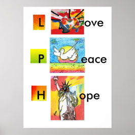 Moderne, kleurrijke waterverf hartstilstand van de poster