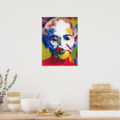 Moderne, kleurrijke waterverf Mahatma Gandhi Poster (Keuken)