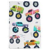 Moderne, kleurrijke Waterverf monster-wagens Medium Cadeauzakje (Voorkant)