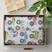 Moderne, kleurrijke Waterverf monster-wagens Tissuepapier (Geschenk)