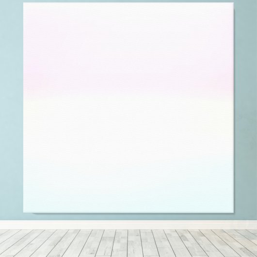 Moderne, kleurrijke Waterverf regenboog Canvas Afdruk (Insitu (Houten vloer))