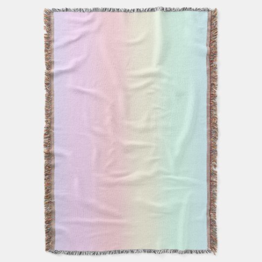 Moderne, kleurrijke Waterverf regenboog Deken (Voorkant Verticaal)