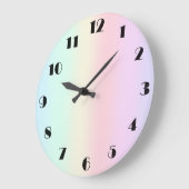 Moderne, kleurrijke Waterverf regenboog Grote Klok (Hoek)