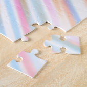 Moderne, kleurrijke Waterverf regenboog Legpuzzel (Zijkant)