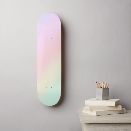 Moderne, kleurrijke Waterverf regenboog Persoonlijk Skateboard (Muurkunst)