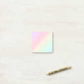 Moderne, kleurrijke Waterverf regenboog Post-it® Notes (Op bureau)