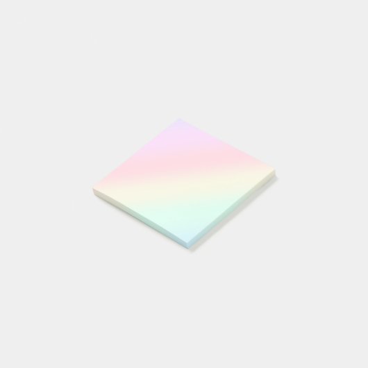 Moderne, kleurrijke Waterverf regenboog Post-it® Notes (Schuin)