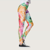 Moderne, kleurrijke Waterverf van de Floral van de Leggings (Rechts)