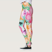 Moderne, kleurrijke Waterverf van de Floral van de Leggings (Links)